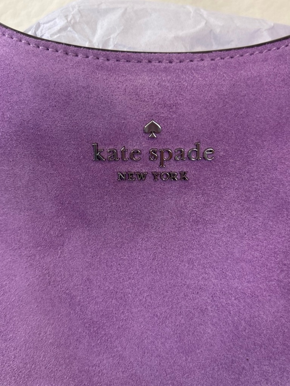 BNWT Kate Spade Suede 454 Shoulder Bag in the color Wisteria - Picture 7 of 7
